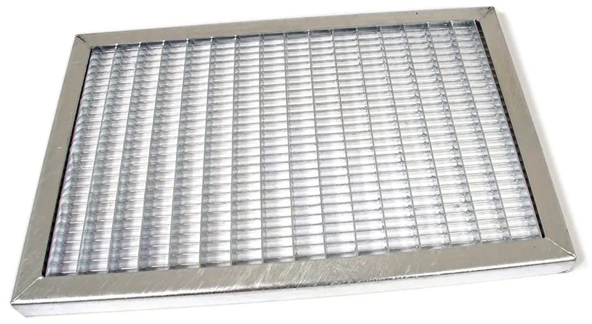 Covoraș metalic grilaj 50 x 100 x 3,3 cm, argintiu