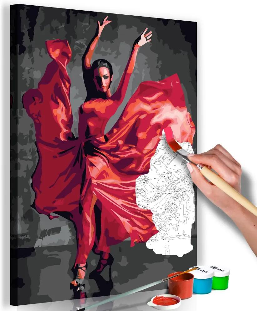 Bimago Pictura pe numere - Red Dress