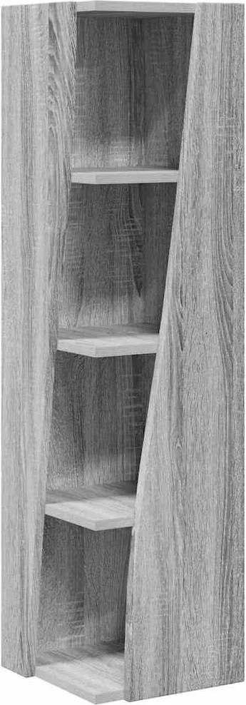vidaXL Dulap de colț Gri Sonoma 27,5x27x102cm Lemn compozit