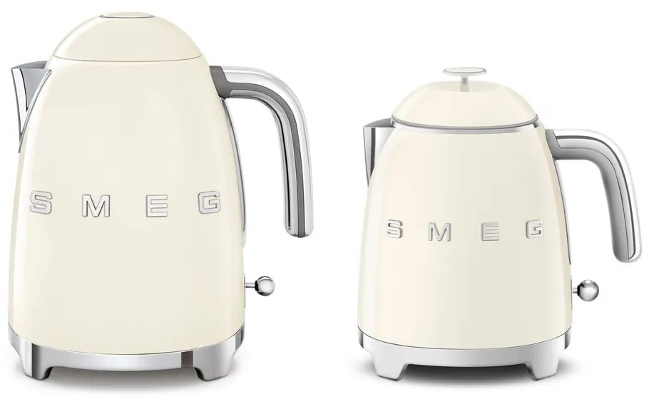 Ceainic electric crem din oțel inoxidabil 800 ml Retro Style – SMEG