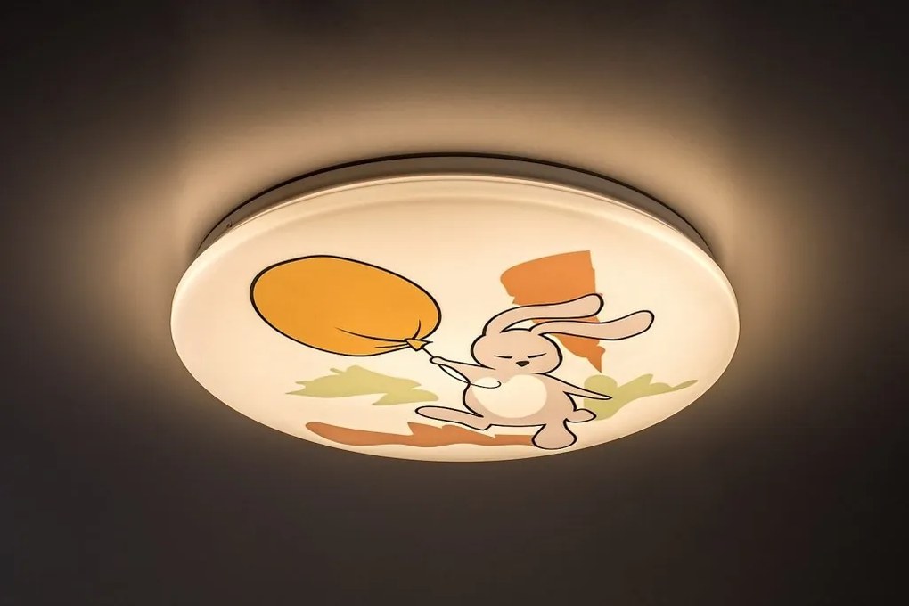 Aplica camera copii motiv iepuras si balon Hopply LED