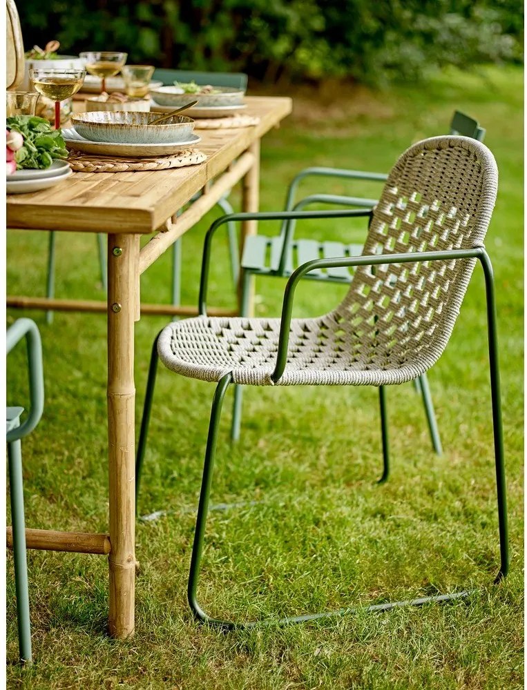 Scaun de grădină gri din metal Calana – Bloomingville