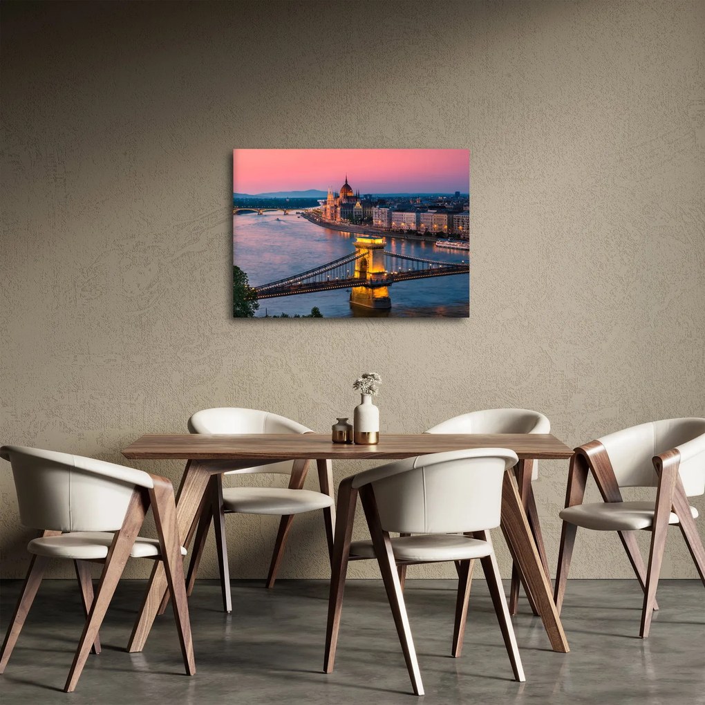 Tablou - Panorama orașului Budapesta, Ungaria (70x50 cm)
