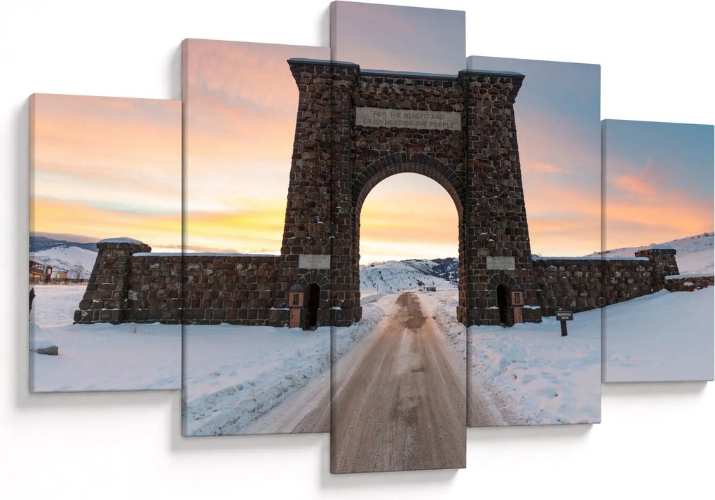 Tablou cu poarta, Yellowstone (150x105 cm)