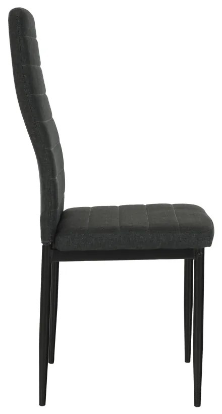 Scaun de sufragerie Collort nova (gri închis + negru). 744536