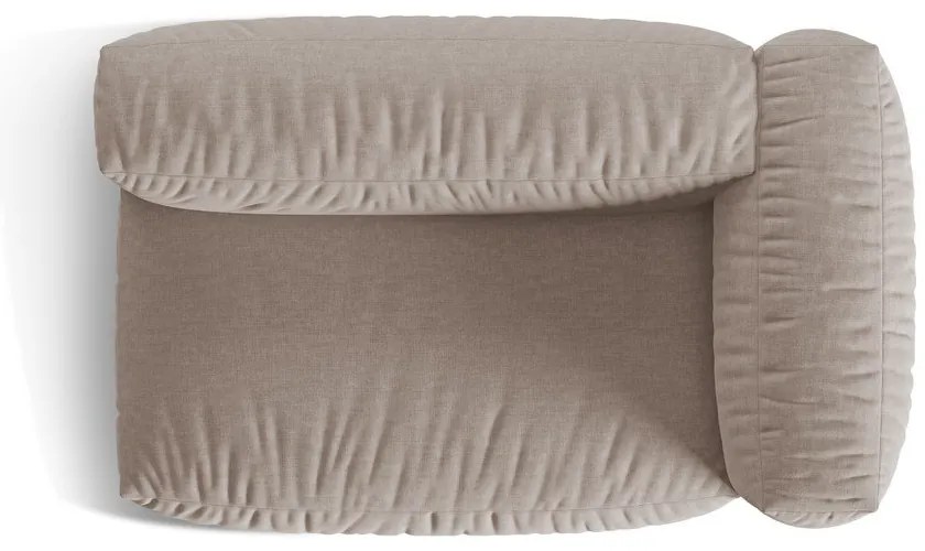 Modul pentru canapea modulară bej (cu colț pe partea dreaptă) Martina – Micadoni Home