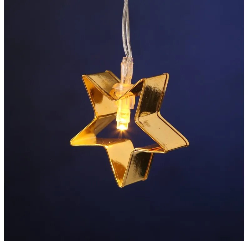 Sirag luminos LED GOLD STARS 140 cm cupru