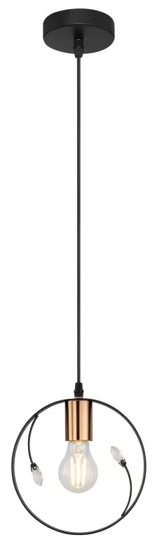 Pendul design modern VIGO negru 15346-1 GL