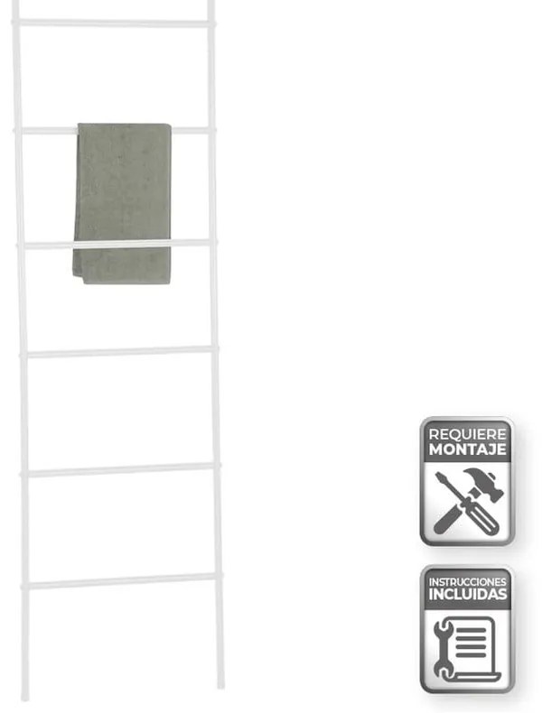 Suport tip scară pentru prosoape alb – Casa Selección