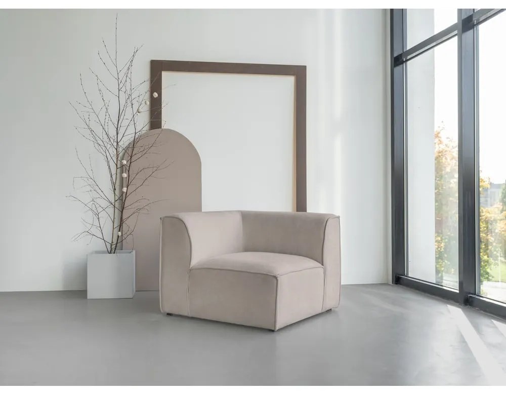 Modul pentru canapea bej (cu colț variabil) Flex Felix – Miuform