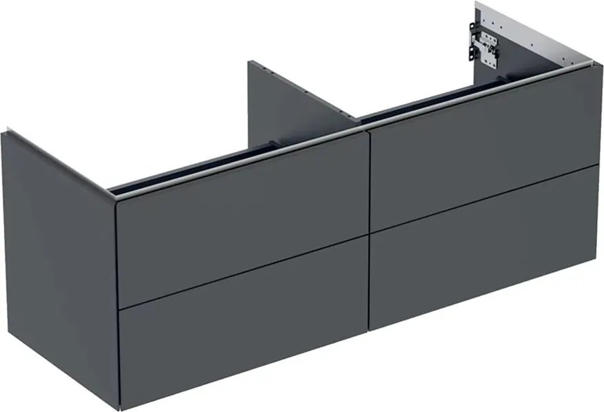 Dulap baza suspendat Geberit One negru mat 135 cm