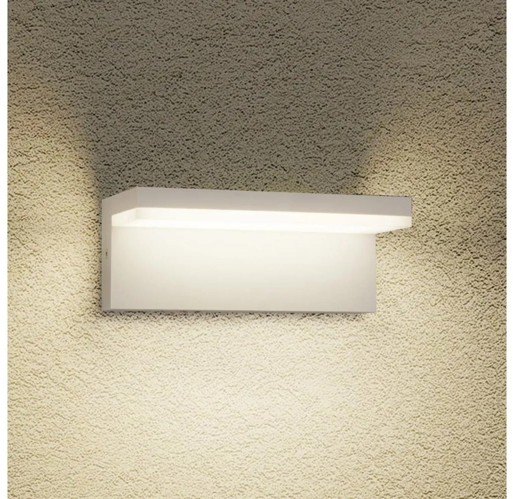 Brilagi - Aplică de perete pentru exterior TESSI LED/10W/230V albă IP54