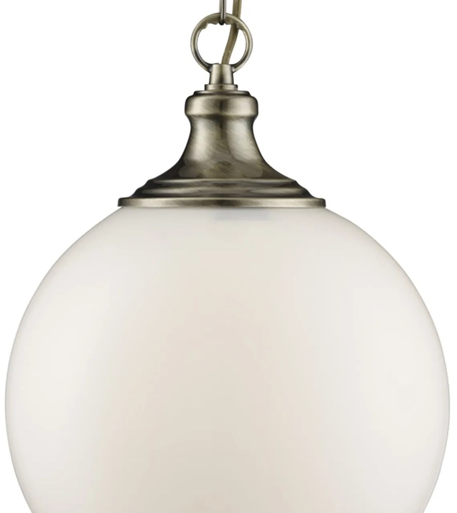Lustra / Pendul design clasic Avalon alama antic / opal 3051AB SRT