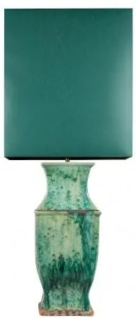 Veioza verde din ceramica 106 cm Poseidon