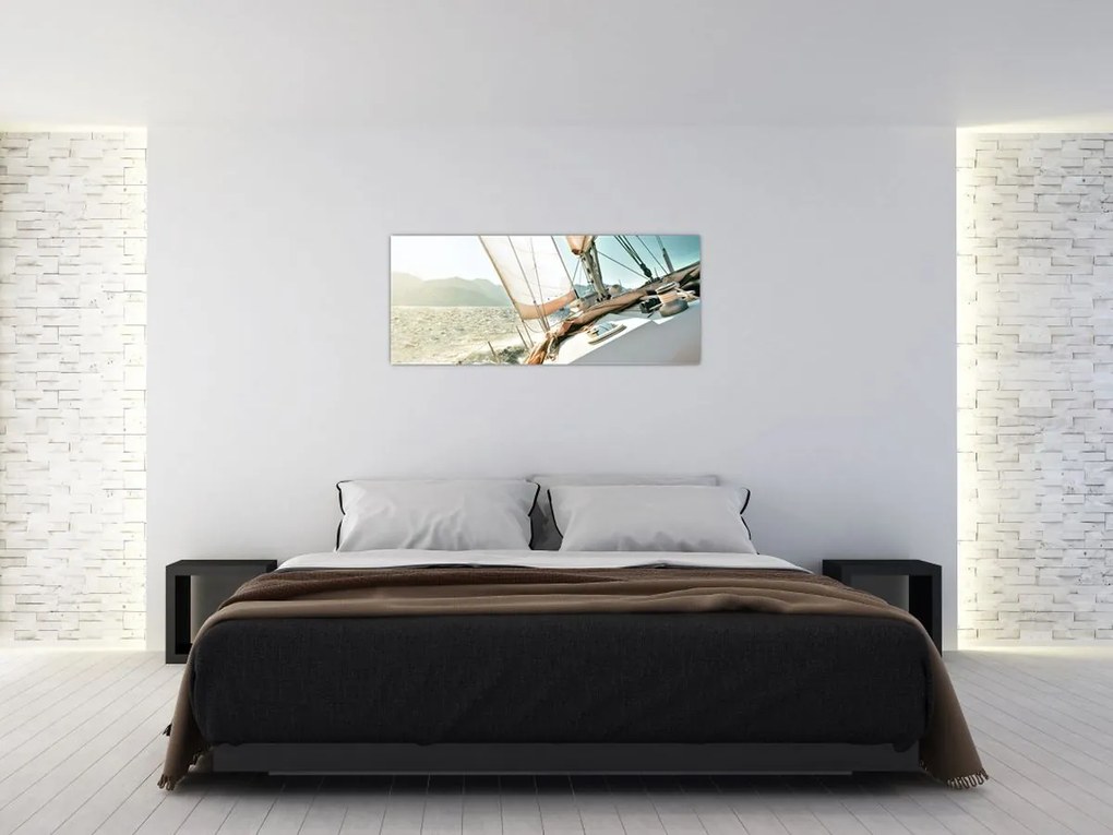 Tablou - Barcă (120x50 cm)