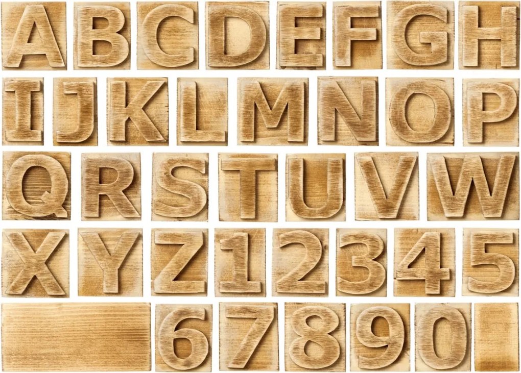 Fototapet, Block Letters, Rebel Walls