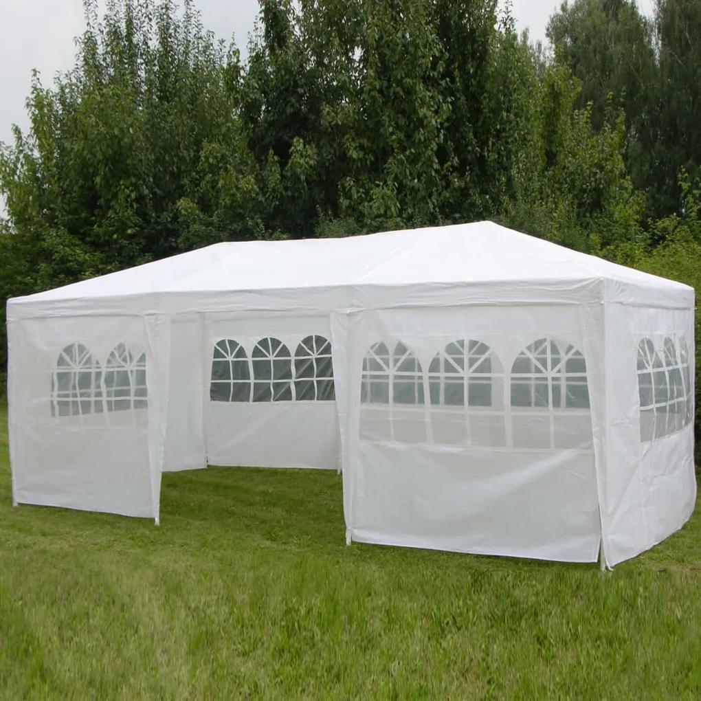 HI Pavilion cu pereti laterali, alb, 3 x 6 m