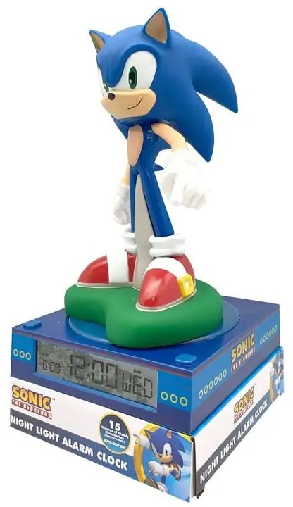 Sonic Ariciul 3D lampa de noapte și ceas desteptător