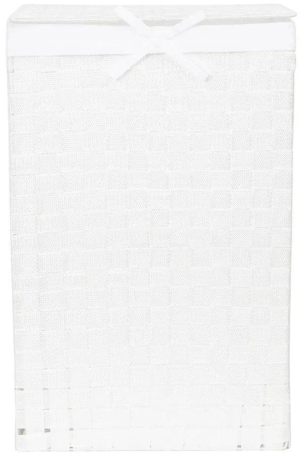 Coș de rufe cu capac Compactor Laundry Linen, înălțime 60 cm, alb