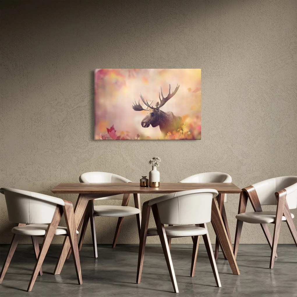 Tablou - Pădure în frunze de toamnă (90x60 cm)