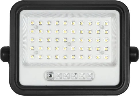 Proiector solar LED cu dimmer, 100W, 3,2V, IP65, 5000 mAh, negru + telecomandă