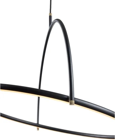 Halo Design 749546 - Lustra LED dimabilă TILT, suspendată pe cablu, LED/40W/230V, Ø 60 cm, negru