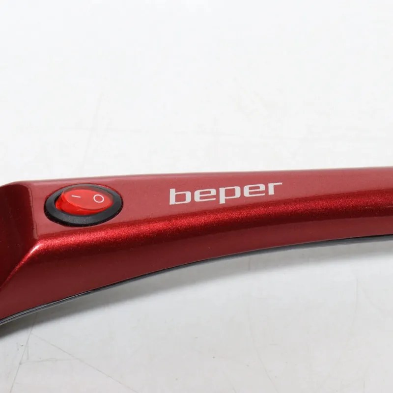 Tigaie electrica pentru clatite Beper BT.710Y, 800 W, Diametru 20 cm, Acoperire antiaderenta, Rosu