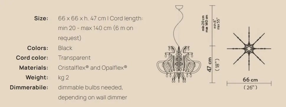 Lustra cu cristale Scholer design unicat realizata manual Lillibet M negru