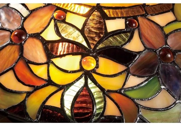 Elstead QZ-KAMI-F - Plafonieră Tiffany KAMI, 2x E27, 60W, 230V