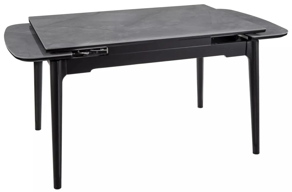 Masa extensibila Sento gri/negru L120-180xl80 cm