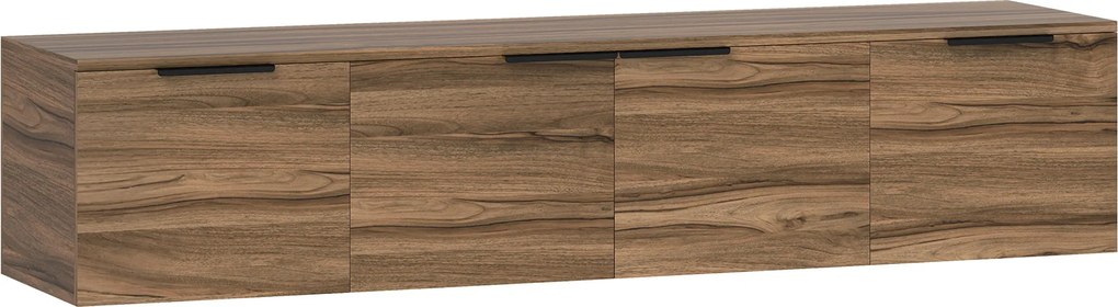 HOMCOM Comodă TV de până la 65" Stil Industrial cu 3 Dulapuri, Maro | Aosom Romania