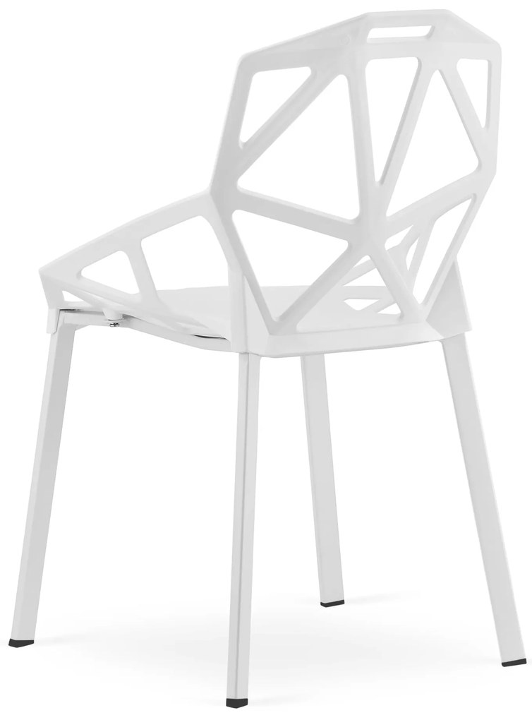 Scaun din plastic alb ESSEN