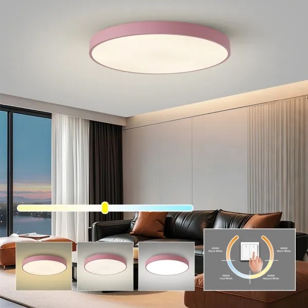 Brilagi - Plafonieră LED POOL/100W/230V 3000/4000/6000K 80 cm roz