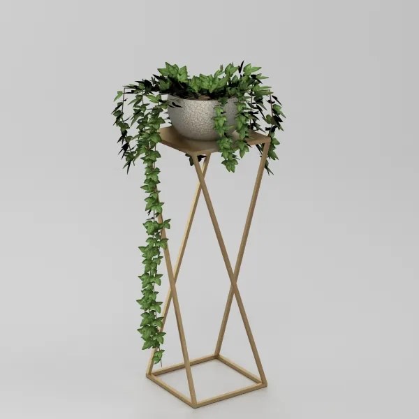 Suport de flori 70x24 cm auriu