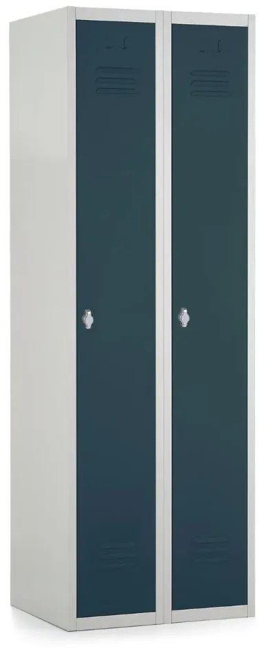 Dulap metalic, 60 x 50 x 180 cm, blocare cu rotire, antracit - ral 7016