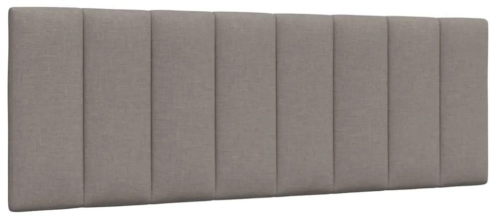 vidaXL Pernă pentru tăblie de pat, gri taupe, 140 cm, material textil