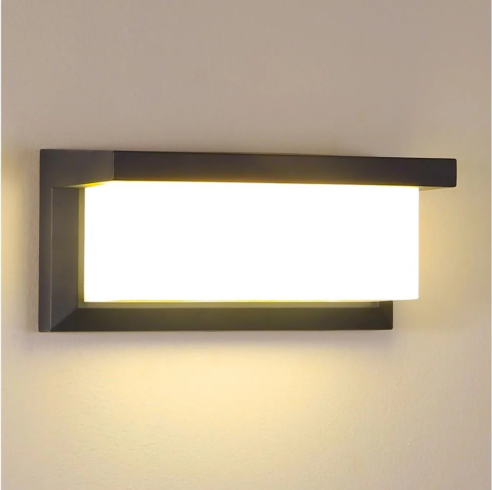 Brilagi BRICKY Aplica de perete pentru exterior LED RGBW 1xE27/9W/230V antracit IP54