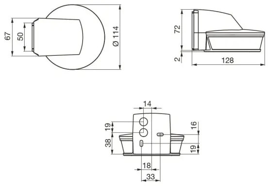Senzor de mișcare de exterior SenslQ S alb IP54 STEINEL 034955