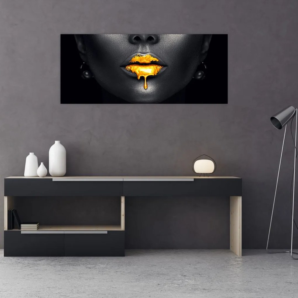 Tablou - Buzele femeii (120x50 cm)