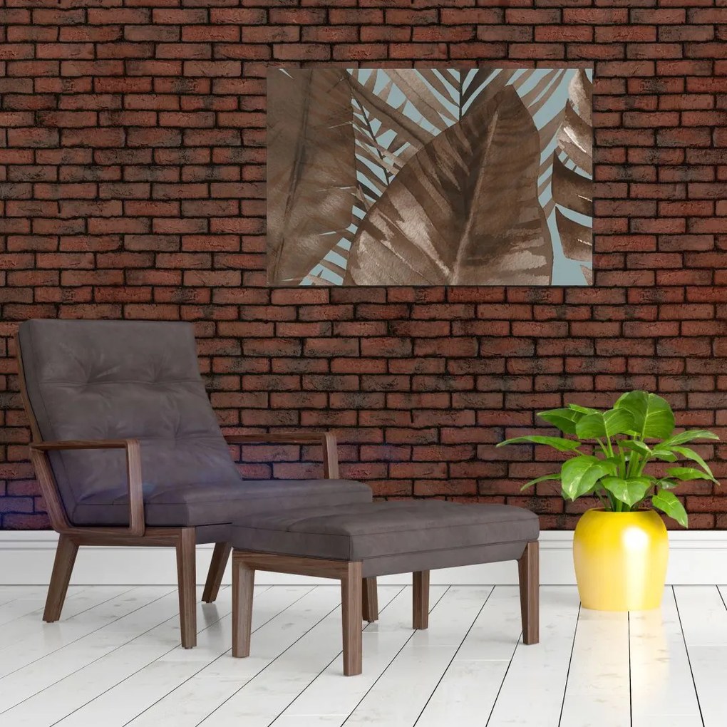 Tablou - Frunze de palmier acvarel (90x60 cm)