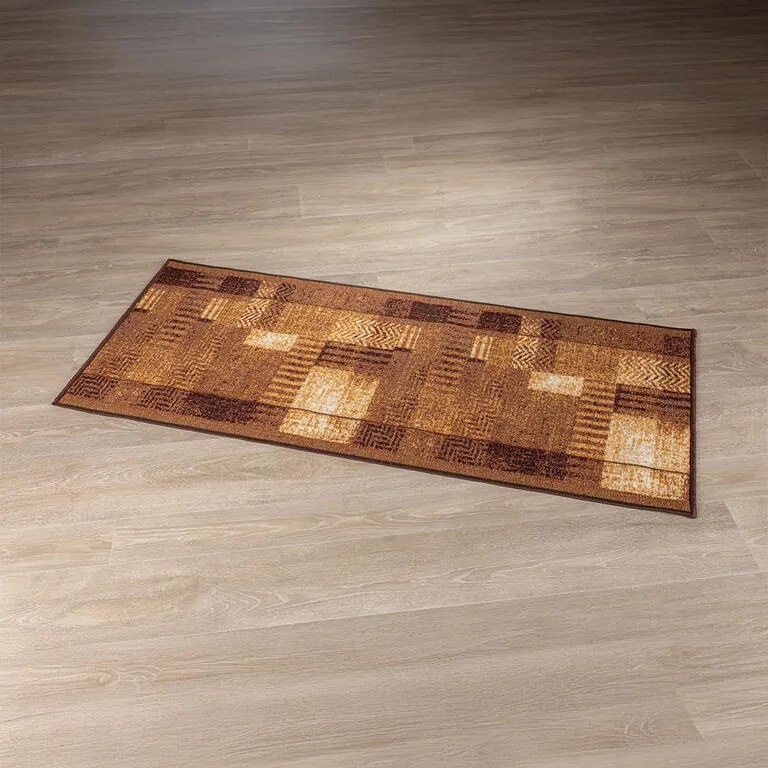 Covor runner Patchwork maro 67 x 150 cm