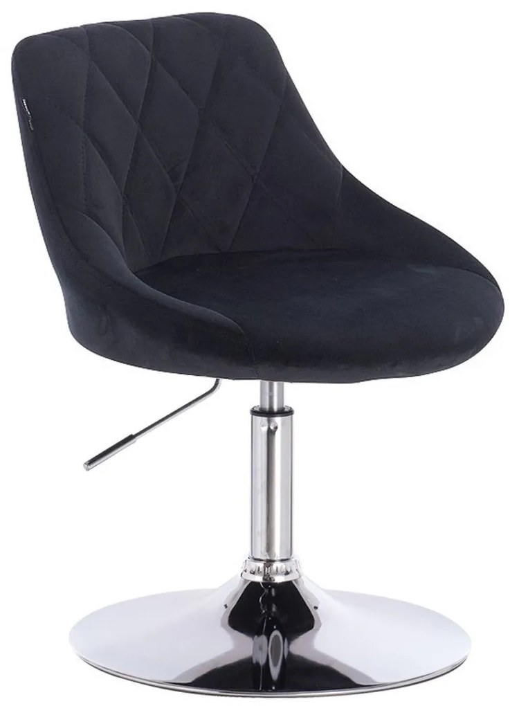 HR1054N Scaun Neagră Catifea