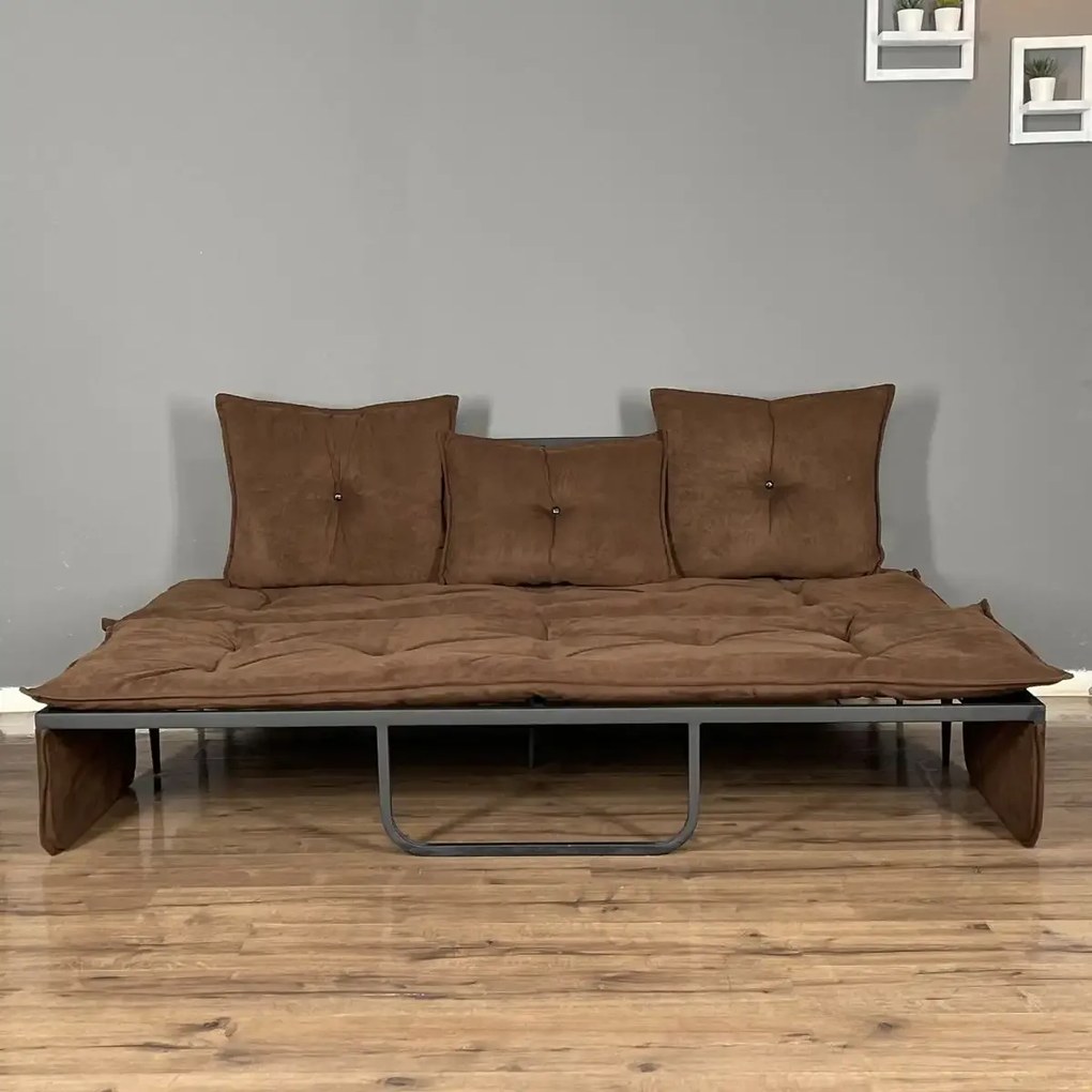 Canapea 3 locuri extensibila, Homs maro,20018