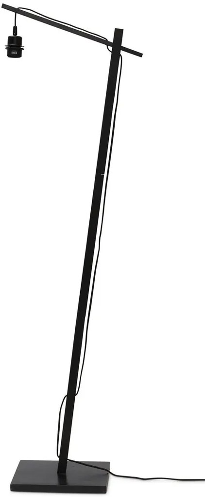 Lampa de podea eco din iuta Iguazu S 30cm, negru