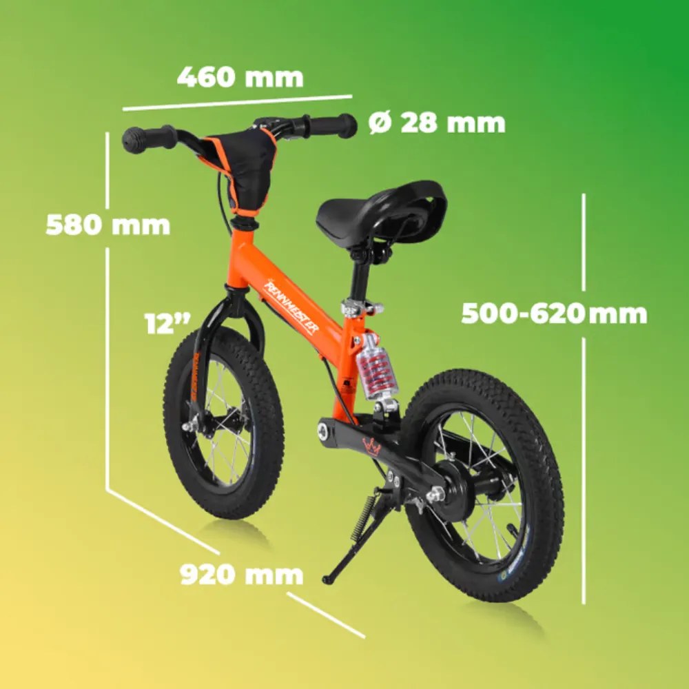 Bicicletă fără pedale pentru copii QUIDO, de la 3 ani, portocaliu Rennmeister