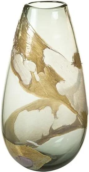 Vază din cristal lucrată manual Santiago Pons, înălțime 37 cm