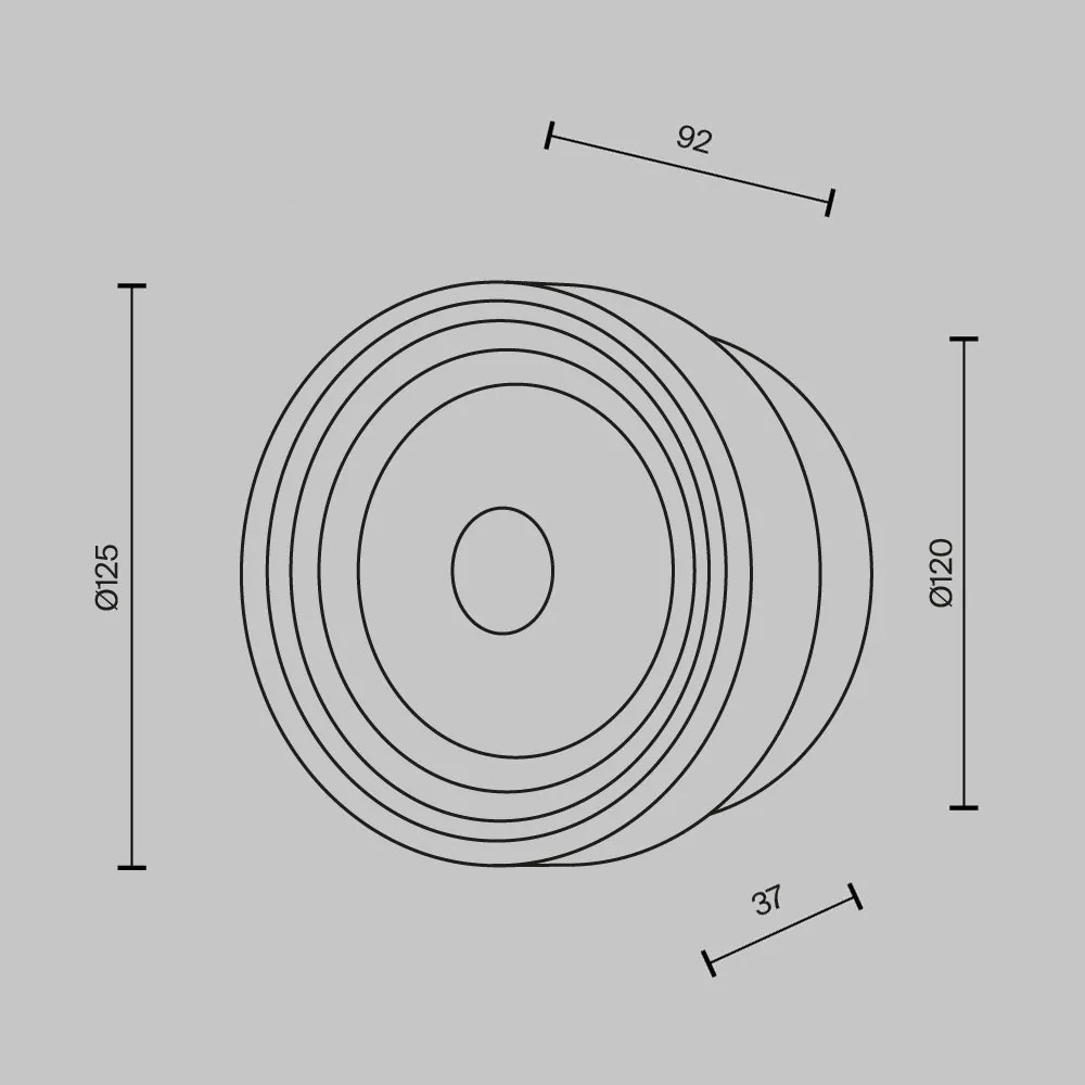 Mini Aplica LED CCT cu striatii Olo alama