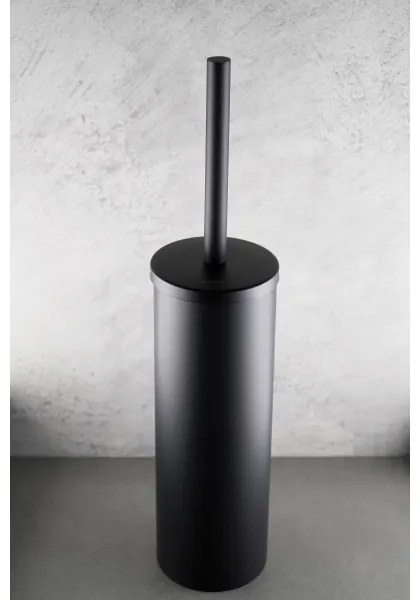 Deante ADR_N712 - Perie WC cu suport ROUND, neagră