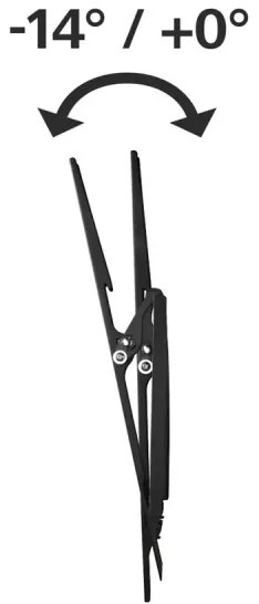 Suport înclinabil de perete pentru televizor 32-56” negru Hama