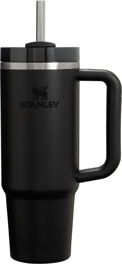 Termos negru cu pai din oțel inoxidabil 890 ml Quencher H2.O FlowState™ Tumbler Black 2.0 – Stanley